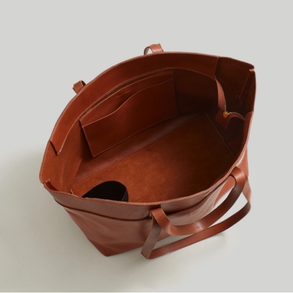 Madewell Essential Leather Tote in Warm Cinnamon - Picture 2 of 3